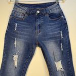 BWQ Jeans for Women Size 26 High Waist Capris Leg Mom Jeans Photo 1