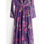 Mac Duggal  Long Sleeve Ruched Top Deep V Gown, Size 4, EXCELLENT Retail $ Photo 1