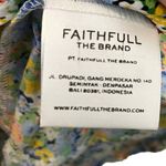 Faithfull the Brand  Jeanette Mini Dress Women’s Size Medium Floral Crepe Photo 11