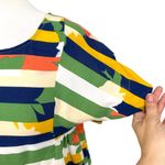 Maeve  Anthropologie Milla Striped Multicolor Short Sleeve Blouse Size Small Photo 4