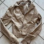Charlotte Russe Tan Leather Jacket Photo 0