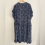 KIN by John Lewis black floral oversized flowy mod abstract sustainable dress Size M Photo 8