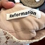 Reformation Lupine lace ivory mini wedding dress size 0 C3 Photo 7