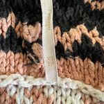 Free People Knit Long Cardigan Chunky Sweater Peach Cream Multi Sz XS-M Boho Photo 10
