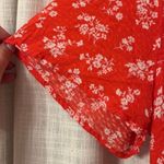 Altar'd State Red Floral Blouse Photo 2