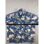 Vintage Country Wear Denim Floral Shirt Women Large Button Up Retro Western Blue Photo 3