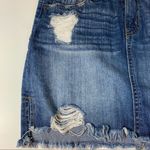 REWASH  Vintage‎ Reunion Distressed Blue Denim Skirt Size 3/26 Photo 5