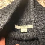 American Eagle Outfitters Black Mock Neck Chunky Knit Sweater Womens S Oversized Photo 3