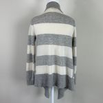 Garnet Hill  Cashmere Stripped Scarf‎ Open Knit Cardigan Size XS Photo 4