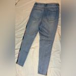 Knox Rose  Light Blue Skinny Jeans with Multicolor Stripe Photo 7