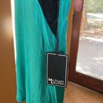 Michael Lauren  Black Teal Racerback 100% Modal Tank Top Size Small Photo 2