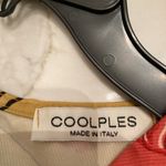 Elegant Floral Long Sleeve Dress in Mustard and Red made in Italy Yellow Size L Photo 5