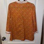 Peter Millar  Orange and Yellow Paisley Tunic Top size large‎ Photo 1
