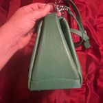 Made in Italy leather triple compartment Pratostachel Green Photo 4