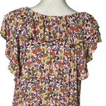 Old Navy  Women’s Waist Defined Fluter Sleeves Multicolored Floral Dress Size XL Photo 6