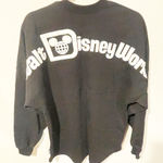  Size Small Walt Disney World Spirit‎ Jersey Black White Spellout Long Top Photo 0