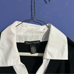 Designers Originals Black Sweater with White Collar 80 Cotton Old Money Size L Photo 1