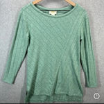 Anthropologie Maeve Devine Sweater Tunic Top Mint Green Knit Soft Ribbed Medium Photo 4