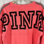 PINK - Victoria's Secret Victoria’s Secret PINK Thick Long Sleeve Hot Pink & Black Shirt Sweatshirt XS Photo 8