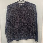 Hang Ten  Women's Black and White  Floral Print Long Sleeve Fishing Shirt Sz M Photo 4