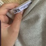 ZARA  Formal Dress Midi Women Size M Silver Cocktail Dress Outfit Fashion Photo 2