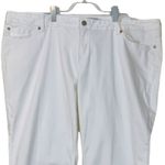 Torrid New White High Rise Boyfriend Raw Hem Cuffed Crop Jeans Women's Size 26 Photo 4