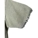 Vintage 90s Short Sleeve Sweater Womens Size M Floral Applique Buttons Embroider Green Size M Photo 9