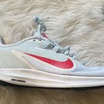 Nike Downshifter 9 White/Red/Half Blue Running Shoes-Assorted Women's Size 8.5 Photo 5