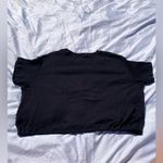 American Eagle  Ribbed Tie Front Black Top Photo 4