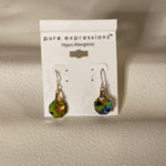 Pure Expressions Green Purple Women's Earrings Photo 1