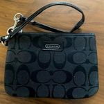 Coach  Wristlet Wallet With Signature Logo Black Photo 0