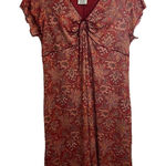 Faded Glory VTG Y2K  Babydoll Paisley Floral Dress Mesh Overlay Size XL 16-18 Photo 0