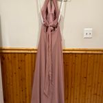 Azazie A-Line Pleated Chiffon Floor-Length Dress Size A2 Photo 8