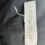 Rebecca Taylor Women Black Velvet High Rise Straight Leg Pants S Minimalist Chic Photo 6