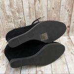 Michael Kors MICHAEL  “Carrigan” Black Suede Wedge Lace Up Booties 8.5 Photo 9