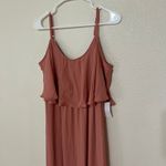 Show Me Your Mumu SMYM Caitlin ruffle maxi dress in rustic mauve NEW XXS Photo 3