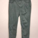 Chico's Chico’s Women’s So Slimming Girlfriend Slim Leg Ankle Olive Green Pants Photo 0