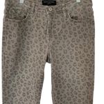 Banana Republic Gray Leopard Print Skinny Fit Jeans Size 26 Ankle Length Casual Photo 1