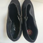 ALDO Black Suede 4" Heel Ankle Boots Sz 9 Photo 4
