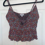 Patrons of Peace  Floral Tank Top Photo 0