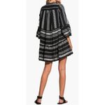 Elan Cotton Cotton Up Babydoll Mini Dress in Black and White. Size S. Photo 1