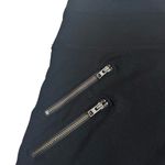 Athleta Black Sleek Ponte Knit Moto A-Line Above Knee Skirt - Zipper Pockets Photo 1