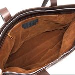 FALOR Brown leather tote purse, made in Italy Photo 5