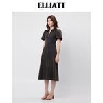Elliatt  Matisse Denim Short Sleeve Midi Dress Black Size S NWT Photo 5