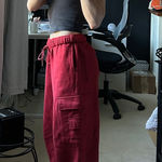 YoungLA Cargo sweatpants Red Size XS Photo 0