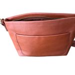 Universal Threads Universal Thread Brown Faux Leather Crossbody Bag with Exterior Pocket Photo 1