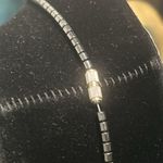 New Hand Crafted Heart Shaped Carnelian and Hematite Bead Necklace Gray Photo 3