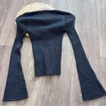 Boden ribbed‎ metallic cardigan sweater womens size XS Silver Photo 7