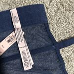 Victoria's Secret  Dream Angels Navy Floral Embroidered Corset Bra Top Photo 6