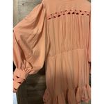 L'ATISTE  By Amy Womens Peach Pink Lace Trim Mini Dress Smocked Waist Sz 1X NWT Photo 10